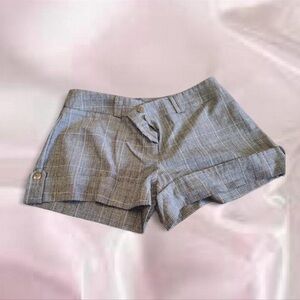 Gray Women's Plaid Shorts